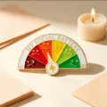 Creative social battery enamel pin with sliding mood gauge design for backpacks - Gold Edge Mood Battery Style (0823)
