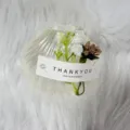 Elegante caja de dulces con forma de conchiglia blanca y decoración floral - Concha Individual Con Paniculata Blanca