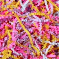 Vibrant mixed colorful shredded crinkle paper filler for gift box packaging decoration - 100g Pack / Mixed Multicolor (Z05+07+14+17)