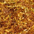 Golden metallic shredded paper filler for gift boxes and hampers, luxury packaging material - 100g Pack / SM02 Double-Sided Gold