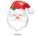 Santa Claus head shaped foil balloon for Christmas party decoration 54x56cm size - Santa Claus Head