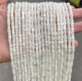 Natural white mother of pearl shell bamboo shaped beads for DIY jewelry making - Bamboo Shape / 4x8mm / Natural White