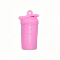Mini pink sports shaker bottle keychain pendant cute fitness bag charm accessory cute gift - Pink