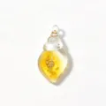 Pendentif coquillage lumineux breloque acrylique DIY coque de téléphone sac bijoux - Orange