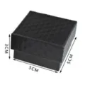 Schwarze gesteppte Schmuckgeschenkbox kleine quadratische Schachtel für Ohrringe Accessoires - Schwarze Box