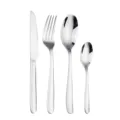 Set de couverts en acier inoxydable couteau fourchette cuillère cuisine argenterie - Ensemble de 4 Pièces (Sac OPP) / Set de 4 pièces / Argent
