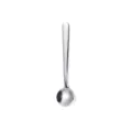 Edelstahl runder Löffel, ideal für Kaffee, Dessert und den täglichen Gebrauch zu Hause. - 11cm / Naturfarben