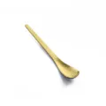 Goldener gehämmerter edelstahl kaffeelöffel eleganter dessertlöffel für teetisch besteck 1stk - 304 Gehämmerter Eckiger Löffel / Titangold