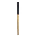 Edelstahl Stäbchen modern schwarz gold quadratisch Design Haushalt Küche Geschirr Set 1 Paar - Schwarz & Gold