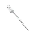 Stainless steel dinner fork, sleek silver metallic finish, modern minimalist kitchen cutlery. - Dessert Fork / Natural