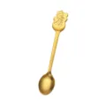 Goldener Edelstahl Weihnachtsmann Löffel, süßer Kaffeelöffel Dessert Löffel für Feiertag. - Schneemann / Gold Schneemann