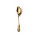 Cucchiaio in acciaio inossidabile goffrato retrò dorato, variante cucchiaio da dessert vintage. - Cucchiaio da Tavola / Oro Titanio
