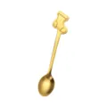 Goldener Edelstahl Weihnachtssocke Löffel, süßer Feiertag Kaffeelöffel für Desserts Geschenke. - Weihnachtssocke / Gold - Weihnachtssocke
