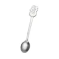 Cucchiaio in acciaio inox con pupazzo di neve natalizio, ideale per caffè e dessert. - Pupazzo di neve / Argento - Pupazzo di neve