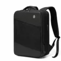 Uitbreidbare zakelijke rugzak voor heren, zwarte reis laptop rugzak met meerdere opbergvakken. - 17" / 1680D gecoate stof