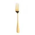 Gold Stainless Steel Dinner Fork, Elegant Metallic Cutlery Kitchen Tableware Variant Item - Dinner Fork / Titanium Gold