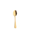 Gold stainless steel dining spoon, elegant polished mirror finish table flatware. - Tea Spoon / Titanium Gold