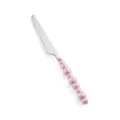 Coltello da bistecca con manico in ceramica rosa, elegante coltello da tavola in acciaio inox. - Coltello da Tavola / Rosa