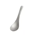 Cuchara de titanio vajilla minimalista utensilio de cocina de metal pieza única - Cuchara Earl / Plateado