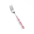 Forchetta da tavola occidentale in acciaio inossidabile con manico in ceramica rosa - Forchetta da Tavola / Rosa
