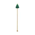 Rostfreier Edelstahl Weihnachtbaum Cocktail-Stab, gruenes Festtags-Bar-Accessoire. - Weihnachts-Rührstäbe mit rundem Baum