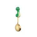Süßer Cartoon Schlange Edelstahl Esslöffel für Kinder Besteck und Neujahr Geschenk - Happy-Snake-Löffel - Gold