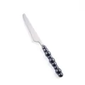 Coltello da bistecca in acciaio inossidabile con manico perlato, posata elegante. - Coltello da Tavola / Canna di fucile