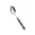 Cucchiaio da tavola in acciaio inossidabile con manico perlato, design elegante. - Cucchiaio da Tavola / Canna di fucile