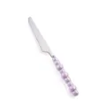 Coltello da tavola in acciaio inossidabile con manico a perla viola molto elegante. - Coltello da Tavola / Viola