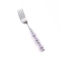 Forchetta in acciaio inossidabile con manico perla viola stoviglie da pranzo. - Forchetta da Tavola / Viola