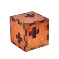 Cube puzzle en bois jeu de reflexion interlocking bloc de bois educatif pour adultes et enfants. - Casse-tête cube suisse