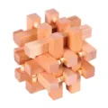 Holz 3D Interlocking Puzzle pädagogisches Geduldsspiel Erwachsener Buchenholz Block - Standard