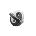 Detail shot of wooden yin yang puzzle lock, classical educational interlocking toy for brain training. - Gossip Lock