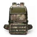 Camouflage tactical outdoor backpack, large capacity hiking and camping daypack for travel. - 20-35L / Terrain Green