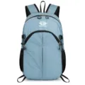 Leichter blauer Outdoor-Rucksack mit Gittermuster für Wandern, Reisen und den Alltag. - Blau