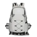 Zaino da trekking grigio leggero con grande capacita, ideale per viaggi e campeggio all'aperto. - 20-35L / Grigio