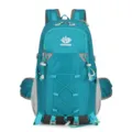 Zaino da trekking turchese grande capienza da viaggio leggero per campeggio e sport all - 20-35L / Blu lago