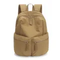 Zaino casual monocolore minimalista con grande capacità, design durevole per il viaggio. - Verde terra