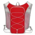 Roter Lauf-Trinkrucksack-Weste mit atmungsaktiven Netzgurten und Bungee-Kordel für Outdoor-Sport. - Unter 20L / Burgunderrot