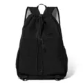 Leichter schwarzer Turnbeutel, lässige Sport-Fitnesstasche für Outdoor und Alltag. - Unter 20L / Schwarz