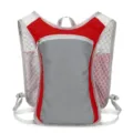 Leichter roter und grauer Outdoor-Laufrucksack mit atmungsaktivem Mesh und Gurten. - Unter 20L / Burgunderrot
