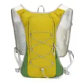 Leichter Trailrunning-Westen-Rucksack in Gelb und Grün, atmungsaktiver Trinkrucksack. - Gelb