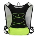 Hydration running vest backpack outdoor sports marathon cycling hiking light breathable green - Black