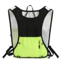Leichter atmungsaktiver Lauf-Trinkrucksack in Schwarz und Neongrün für Outdoor Sport - Unter 20L / Schwarz