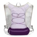 Lightweight purple running hydration vest backpack for outdoor sports and trail marathon. - Purple