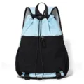 Leichter Kordelzug-Rucksack in Blau und Schwarz, grosse Kapazität Freizeit-Sporttasche. - Unter 20L / Himmelblau