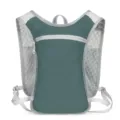 Leichter Lauf-Trinkwesten-Rucksack mit atmungsaktiven Mesh-Schultergurten und RV-Tasche. - Graublau