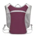 Leichter Outdoor-Laufwesten-Rucksack, atmungsaktiver Mesh-Trinkrucksack für Wandern und Radfahren. - Dunkellila