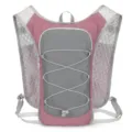 Pink grey outdoor cycling running hydration backpack lightweight breathable sports daypack SKU - Mist Purple