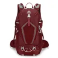 Azela 36L waterproof outdoor hiking backpack in maroon, lightweight travel daypack variant. - Dark Red